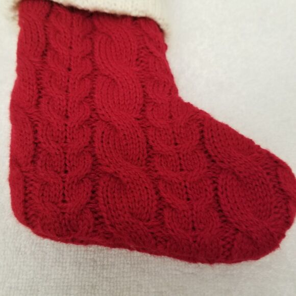 Baby Christmas stocking monogram P seven inches tall - Picture 3 of 6
